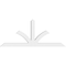 Ekena Millwork Richland Architectural Grade PVC Gable Bracket, 72"W x 30"H x 4"D x 4"F, 10/12 Pitch GBP072X30X0404RIC00 - alternate 3